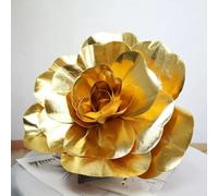 TGDGFKIAS testa di fiore artificiale, Testa di fiore di rosa gigante artificiale in schiuma PE multicolore 30-60 cm(Yellow,50cm)