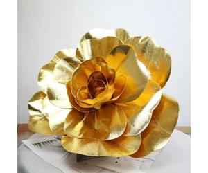 TGDGFKIAS testa di fiore artificiale, Testa di fiore di rosa gigante artificiale in schiuma PE multicolore 30-60 cm(Yellow,50cm)