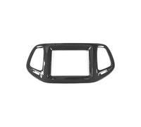 TGFCRUH Pannello Leva Cambio Compatibile con Jeep per Compass 2017 2018 2019 2020 Pannello di Navigazione della Console Centrale Interna Decorazione Copertura Accessori per Auto(Carbon Fiber Black)