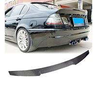 TGFOF Spoiler posteriore in fibra di carbonio adatto per BMW serie 3 E46 316i 318i 320i 323i 325i 328i 330i M3 berlina 1998-2005 lucido carbonio ala posteriore spoiler labbro accessorio auto