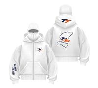 TGFQINAM Felpa con Cappuccio E Passamontagna da Uomo Collision Color Activewear per I.s.l.e of M.a.n T..T Maglie A Maniche Lunghe-BaiS||m