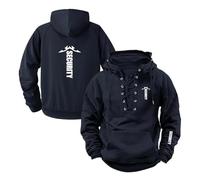 TGFQINAM Felpe con Cappuccio da Uomo Capispalla Top per La Stampa S.EC.URI.TY Giacche Pullover A Maniche Lunghe Cappotti Allenamento Primaverili E Autunnali-HeiSe||XX_l