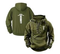 TGFQINAM Felpe con Cappuccio da Uomo Capispalla Top per La Stampa S.EC.URI.TY Giacche Pullover A Maniche Lunghe Cappotti Allenamento Primaverili E Autunnali-SLvSe||XX_l