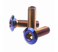 TGFQOLB Kit Assortimento di Vite Compatibile con Yamaha M8*25mm Parti Generali Viti/rotore Disco Freno Moto Bulloni Acciaio Inossidabile Titanio Bruciato Universale