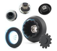 TGHongKy 12 Denti Guide di Accoppiamento Ingranaggi per Monsieur Cuisine Plus SKMK 1200 A1/B2 Guida di Accoppiamento Ingranaggi con Guarnizione in Gomma di Lama