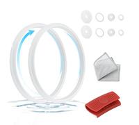 TGHongKy 2X Generale Guarnizioni in Gomma per GM Pentole Guarnizione in Silicone per GM Guarnizione per Pentola Pressione con Panno per Lavare i Piatti,Clip Termoisolante 5/6L XX