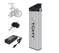TGHY Batteria al Litio Integrata per Bici elettrica Pieghevole da 48V 13Ah 15Ah 17Ah Batteria Nascosta Interna da 52V 13Ah 15 Ah con Caricabatterie per Motore Ebike da 0-800W,48v15ah