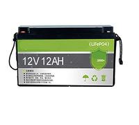 TGHY LiFePO4 Batteria al Litio 12V 12-200AH Ferro Fosfato Ricaricabile con Oltre 2000 Volte Deep Cycle e Protezione BMS per Camper solari Carrelli Golf marini Alimentazione Emergenza,12.8v12ah