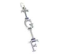 TGIF Grazie a Dio, è il fascino del venerdì in argento sterling .925 x 1 Fine se