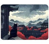 Tgllzzca Tappetino Mouse 200x150x3mm, Giappone Tappetino Mouse Gaming Un momento di silenzio Mousepad Piccolo Antiscivolo e lavabile con Superficie Liscia per Gaming Ufficio Laptop, Model523