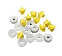TGPGZHZFNA 50 Pezzi di Rivetti in Plastica for Pannelli Interni delle Portiere delle Auto, Clip di Fissaggio Automatiche Adatte for Clio Megane Scenic Elementi di Fissaggio e Clip per autoveicoli
