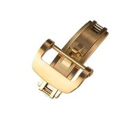 TGPGZHZFNA Fibbia in acciaio inossidabile da 18 mm e 20 mm, adatta for cinturino pieghevole for Richard Mille, fibbia a farfalla. Chiusura dell'orologio(Style2-Gold,20MM)