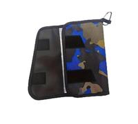 Tgpiao 1 custodia morbida per esche, impermeabile, leggera, portatile, con maniche trasparenti staccabili, tasche con cerniera per un facile accesso (mimetico-blu)
