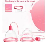 TGPSMDXKV Massaggiatore Elettrico per Il Seno, massaggiatore Doppio con Coppa per l'ingrandimento dei capezzoli, per favorire Lo Sviluppo del Seno