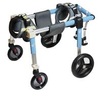 TGPSMDXKV Supporto Regolabile per Zampe di Cane a 4 Ruote, Supporti per Zampe di Carrozzina per Cani disabili, feriti o zoppi,L