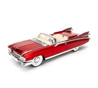 TGRCM-CZ 1/24 Cadillac Eldorado Biarritz Serie Modellino auto, lega di zinco Ritirare veicoli modello auto con suono e luce per collezionisti e bambini 3 anni di compleanno (rosso)