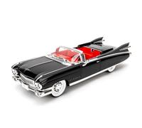 TGRCM-CZ 1/24 Cadillac Eldorado Biarritz Serie Modellino auto, lega di zinco Ritirare veicoli modello auto con suono e luce per collezionisti e bambini 3 anni di compleanno (nero)