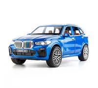 TGRCM-CZ 1/32 Compatibile per BMW X5 SUV modello auto giocattolo, in lega pressofusa Pull Back modello di auto con luce e suono veicoli giocattolo per bambini blu