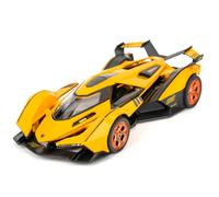 TGRCM-CZ 1/32 Lamborghini V12 Vision GT modellino auto età 3+, in lega di zinco, pullback, giocattolo con suono e luce, per bambini, ragazzo e ragazza, regalo (giallo)