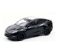 TGRCM-CZ 1/32 scala Diecast Tesla modello Y auto giocattolo, lega di zinco Pull Back veicoli modello auto con suono e luce per collezionisti bambini 3+ anni di compleanno (nero)