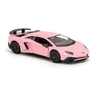 TGRCM-CZ 1/36 Lamborghini Aventador LP700-4 modello auto, lega di zinco Pull Back veicoli modello auto per collezionisti bambini 3+ anni di compleanno (rosa)