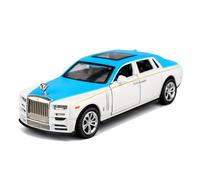TGRCM-CZ 1/36 Rolls-Royce Phantom modello auto, lega di zinco Pull Back giocattolo auto con suono e luce per bambini ragazzi ragazze regalo (blu)