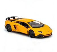 TGRCM-CZ Lamborghini Aventador LP770-4 Modellino di Auto in Lega di Zinco, Giocattolo per Bambini, Ragazzi e Ragazze (Giallo)