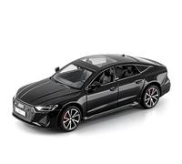 TGRCM-CZ Modellino auto Audi RS7 1/32, in lega di zinco, con luce e suono, da collezione e regalo per bambini dai 3 anni in su (nero)