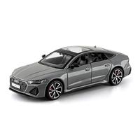 TGRCM-CZ Modellino auto Audi RS7 1/32, in lega di zinco, con luce e suono, da collezione e regalo per bambini dai 3 anni in su (grigio)