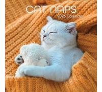 TGSC Calendario 2026 con gatto sonnellini da 16 mesi (settembre 2025-dicembre 2026), calendario da parete quadrato per la famiglia del Regno Unito, con grande griglia per l'organizzazione della casa o