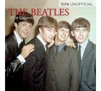 TGSC - Calendario 2026 dei Beatles, 16 mesi, quadrato, da parete, 2026, Regno Unito, con grande griglia per organizzazione della casa o dell'ufficio, icone delle celebrità 2026/2025 UK
