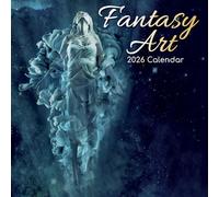 TGSC - Calendario 2026 Fantasy Art 2026, 16 mesi (settembre 2025-dicembre 2026), calendario da parete quadrato 2026 UK, con grande griglia per l'organizzazione della casa o dell'ufficio - Calendario