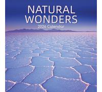 TGSC Calendario 2026 Natural Wonders 2026, 16 mesi, quadrato, da parete, per il Regno Unito, con grande griglia per l'organizzazione della casa o dell'ufficio, Natural World 2026/2025 UK
