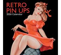 TGSC Calendario 2026 retrò Pin Up da 16 mesi (settembre 2025-dicembre 2026), calendario da parete quadrato 2026 UK, con grande griglia per l'organizzazione della casa o dell'ufficio, calendario
