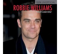 TGSC - Calendario 2026 Robbie Williams, 16 mesi, quadrato, da parete, per famiglia, 2026, con grande griglia per l'organizzazione della casa o dell'ufficio, con icone delle celebrità nel Regno Unito