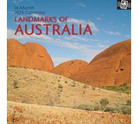 TGSC | Landmarks of Australia Calendario 2026, 16 mesi, quadrato, da parete, per famiglia, 2026, Regno Unito, con grande griglia per l'organizzazione della casa o dell'ufficio, calendario 2026/2025