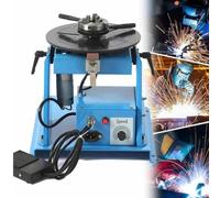 TGTHDD Posizionatore rotante per saldatura, piatto girevole inclinabile da 180 mm con mandrino da 65 mm, angolo di tavolo 0-90°, controllo della velocità continuo 2-16 giri/min, interruttore a pedale