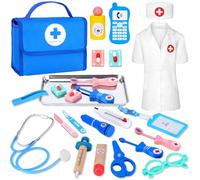 TGTT Valigetta Dottore Bambini, kit Dottoressa Bambina , Kit Medico Giocattolo bambina con Stetoscopio, Kit Dottore Bambino,Gioco di Ruolo per Ragazze e Ragazzi di 3, 4, 5Anni