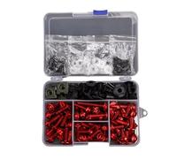 TGUQANM Viti per motociclette Compatibile con Yamaha per Tenere700 Tmax500 Tmax560 FZ6 MT09 MT07 MT03 Carenatura Motocicletta Kit Bulloni Fissaggio Clip Vite(Red)