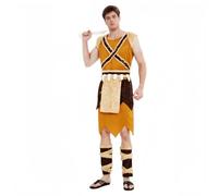 TGUVGRHH Costume da indiano rosso, per adulti, con cintura e coprigambe, per costume a tema indiano americano, per Halloween, feste di carnevale (uomo, taglia unica)