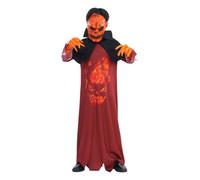 TGUVGRHH Costume spaventoso da zucca con maschera di zucca, costume horror, per Halloween, per Halloween (zucca, 120)