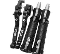 TGVSELPJ Parte per moto Manopole Regolabili CNC Per Motociclette, Estremità Del Manubrio Per YAMAHA MT 03 MT03 MT-03 2005 2006, Leve Freno Frizione Estensibili Da 22 Mm(Black)