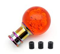 TGVSELPJ Pomello del cambio Pomello Del Cambio Per Auto Luminoso USB Universale Glow In The Dark/Pomello Del Cambio In Acrilico USB Pomello Del Cambio A Sfera Incandescente Per Manuale(Orange)