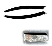 TGVSELPJ Sopracciglio del Faro 2pcs Auto Faro Sopracciglia Palpebra Gloss Nero Copertura Trim per Audi per A6 per C6 per 4F 2004 2005 2006 2007 2008 2009 Adesivi Accessori