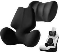 TGYHUJIK Cuscino di Sostegno Lombare e poggiatesta Auto per Dodge Charge 2011-2020 Cuscino Posteriore automobilistico e Cuscino Collo poggiatesta