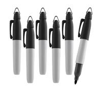 TH Golf Mini pennarelli indelebili, colori assortiti, punta fine, 6 pezzi, colore: nero