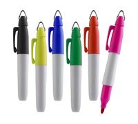 TH Golf Mini pennarelli indelebili, colori assortiti, punta fine, 6 pezzi (misti)