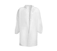 TH SERVICE Camice Monouso Chiusura Strappo TNT Bianco, Made In Italy, 5 Pezzi