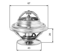 TH05586G1 Termostato, refrigerante Gates