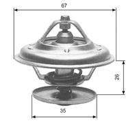 GATES Termostato, Refrigerante per AUDI BMW FORD MERCEDES-BENZ OPEL JEEP
